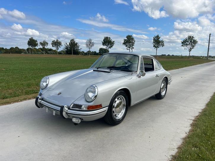Porsche 911 Sportomatic 1968, Auto's, Oldtimers, Bedrijf, Te koop, Porsche, Benzine, Coupé, 3 deurs, Zilver of Grijs, Zwart, Ophalen
