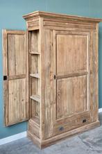 Jagerskast teak, Ophalen, 100 tot 150 cm, Teakhout, Zo goed als nieuw