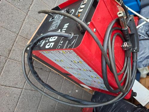MIG195 lasapparaat met draadaanvoer ( complete set)), Doe-het-zelf en Bouw, Gereedschap | Lasapparaten, Zo goed als nieuw, CO2