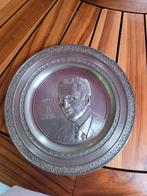 Tinnen bord van koning Beaudoin 1, Antiek en Kunst, Ophalen