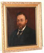 Alfred van Neste - Portret olie op doek - Gesigneerd, Antiek en Kunst, Ophalen of Verzenden