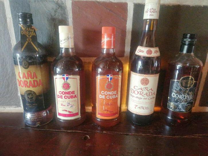 Set van 5 Cubaanse rum, Verzamelen, Wijnen, Ophalen of Verzenden