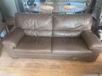 Lederen 3 zit Chateau d’Ax en poef, Huis en Inrichting, Ophalen, Zo goed als nieuw
