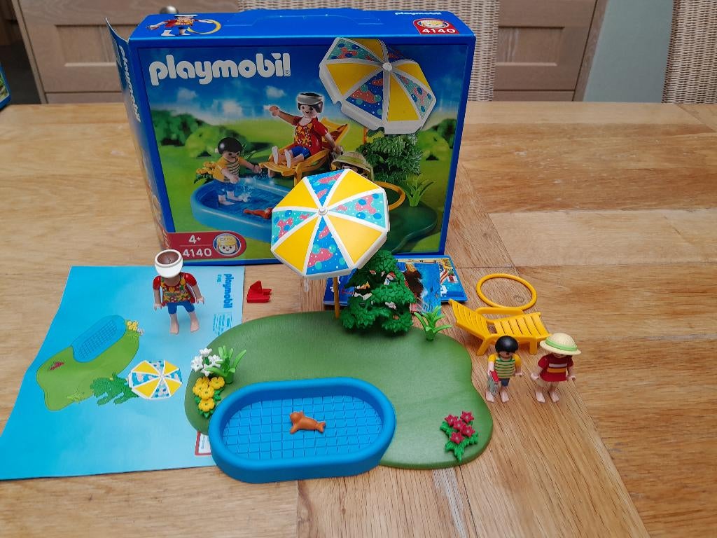 playmobil kinderzwembad, Ophalen of Verzenden, Zo goed als nieuw, Complete set