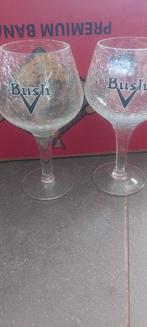 2 bush-glazen 33cl, Verzamelen, Ophalen of Verzenden