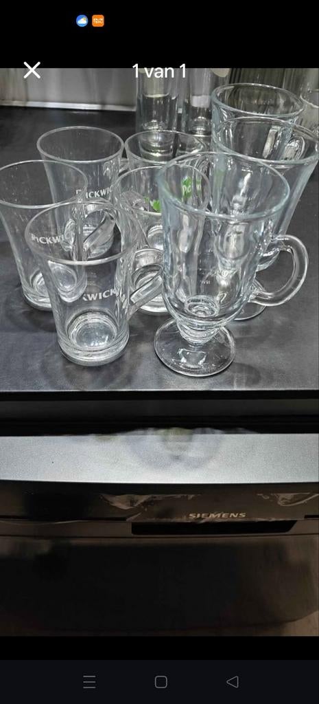 Theeglazen, Enlèvement