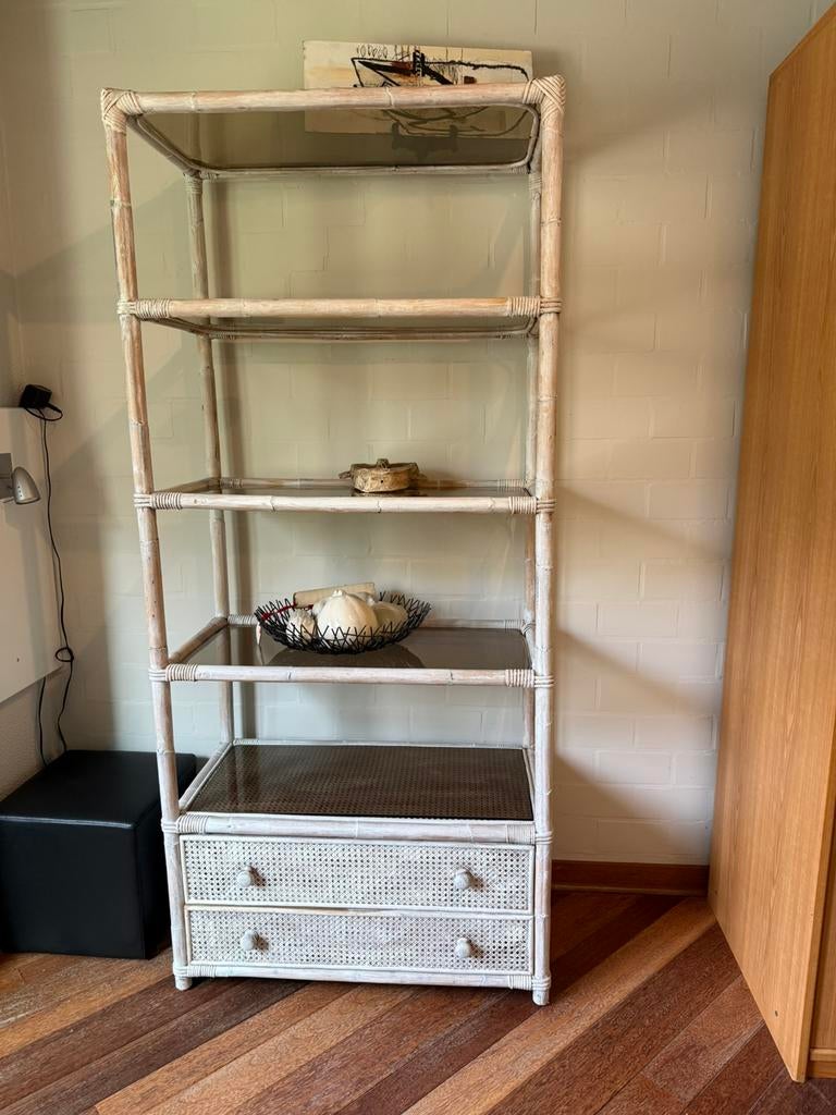 Open kast/rek - bamboe, Ophalen, Gebruikt