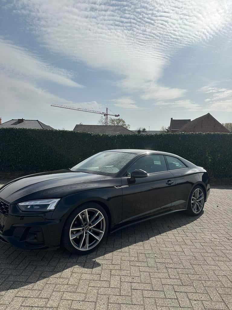 Zwarte Audi A5 Coupé 35 TDI S line S tronic, Autos, Cuir et Alcantara, Achat, Euro 6, Carnet d'entretien