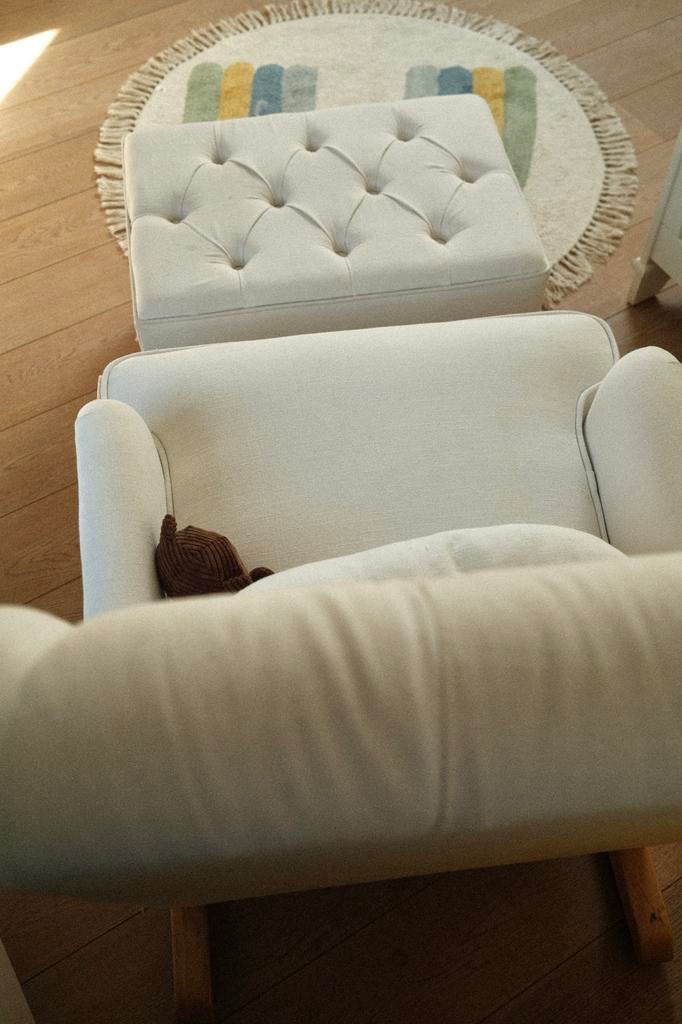 Schommelstoel en voetbankje Royal Rocker, Kinderen en Baby's, Ophalen, Zo goed als nieuw