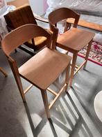 2 nieuwe houten barkrukken, Huis en Inrichting, Ophalen, 60 tot 90 cm, Nieuw, Hout