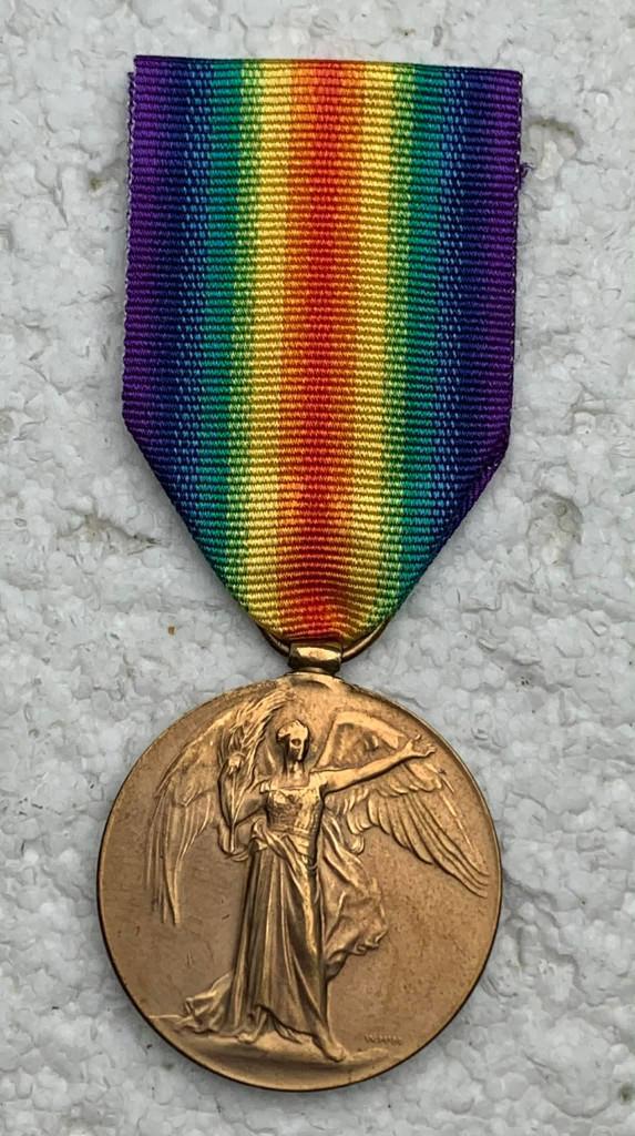 Medaille, Groot-Brittannië, Victory Medal 14-18, Op naam, Verzamelen, Militaria | Algemeen, Landmacht, Lintje, Medaille of Wings