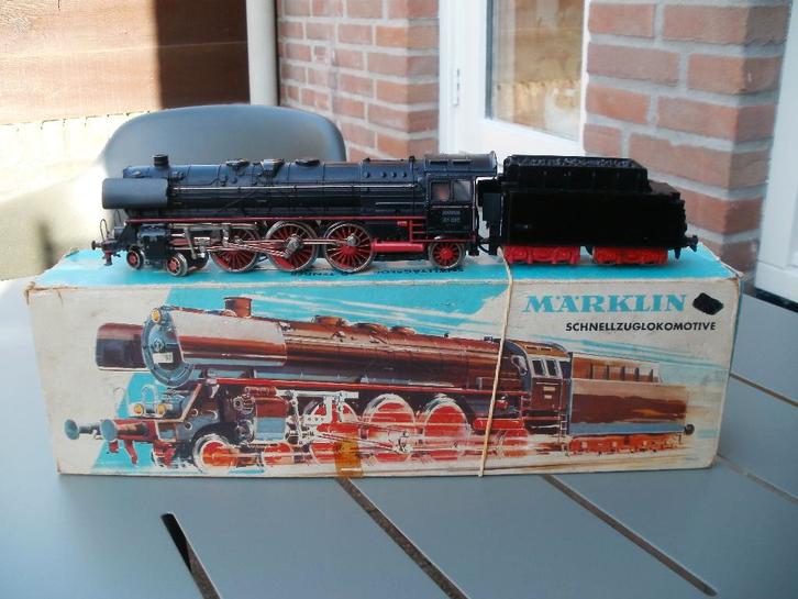 Marklin Ho analoge stoomlokomotief no 3048/01097 uit 1957., Hobby en Vrije tijd, Modeltreinen | H0, Gebruikt, Locomotief, Wisselstroom