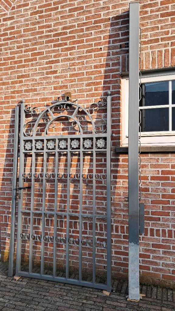 Tuinpoortje, Tuin en Terras, Tuinpoorten, Gebruikt, Draaipoort, Staal, 150 tot 200 cm, 100 tot 150 cm, Ophalen