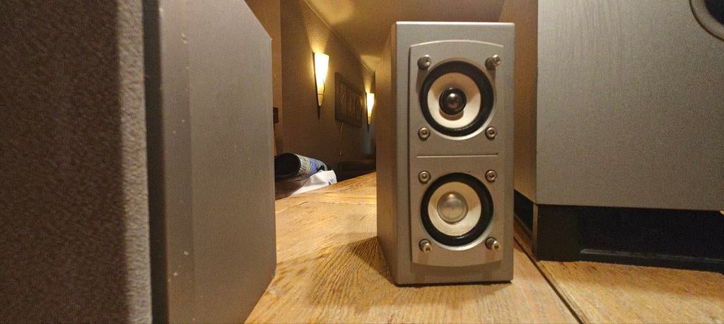 Home cinema set radio versterker speakers surround  MOET WEG, Ophalen