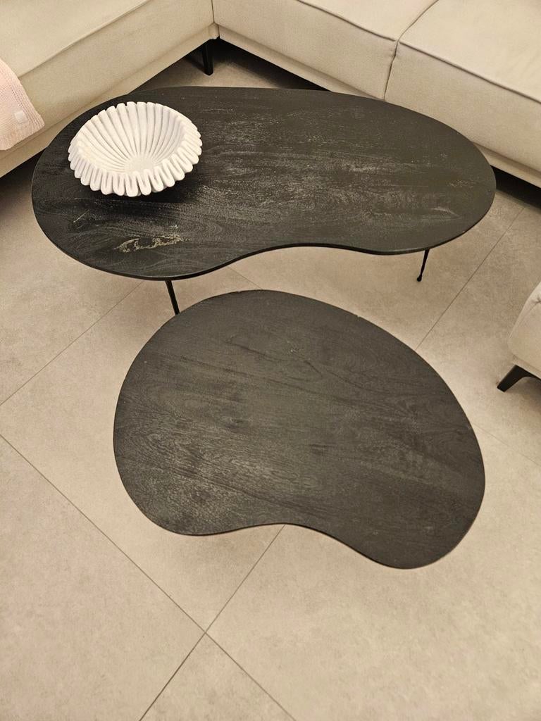 Salontafel mangohout zwart, Huis en Inrichting, Tafels | Salontafels, Ophalen