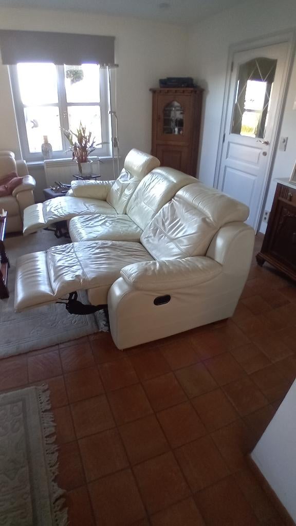 3 zit zetel, Ophalen, Gebruikt, Leer