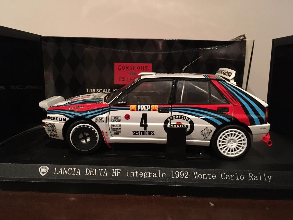 Lancia Delta HF Integrale Monte Carlo Didier Auriol, Hobby en Vrije tijd, Ophalen, Nieuw, Auto, Kyosho
