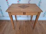 Table d'appoint vintage en chêne avec marqueterie, Antiquités & Art, Enlèvement