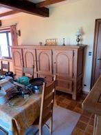 Meuble et chaises chêne, Enlèvement, Comme neuf, Chêne