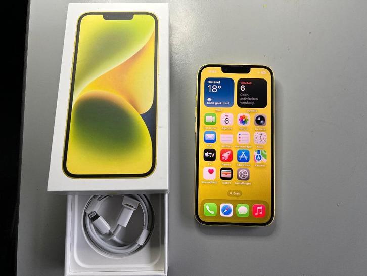 TOP IPHONE 14 - BATTERIJ NOG 92 %, Telecommunicatie, Mobiele telefoons | Apple iPhone, Zo goed als nieuw, 128 GB, Zonder abonnement