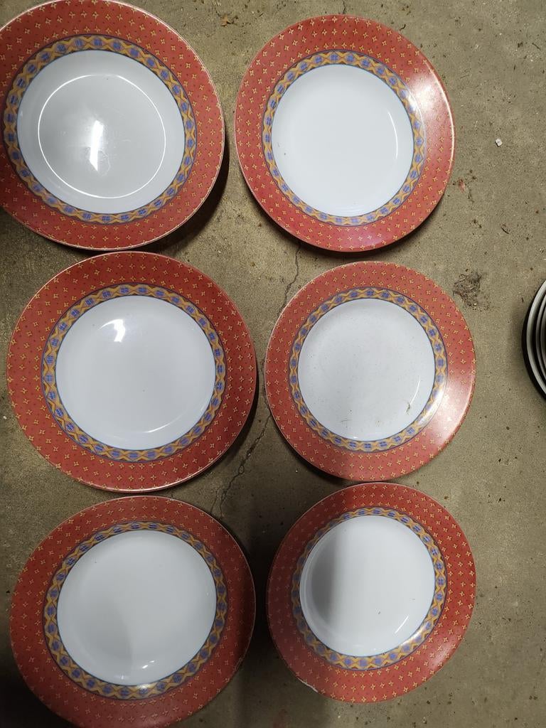 Lot de 6 assiettes, Maison & Meubles, Enlèvement ou Envoi