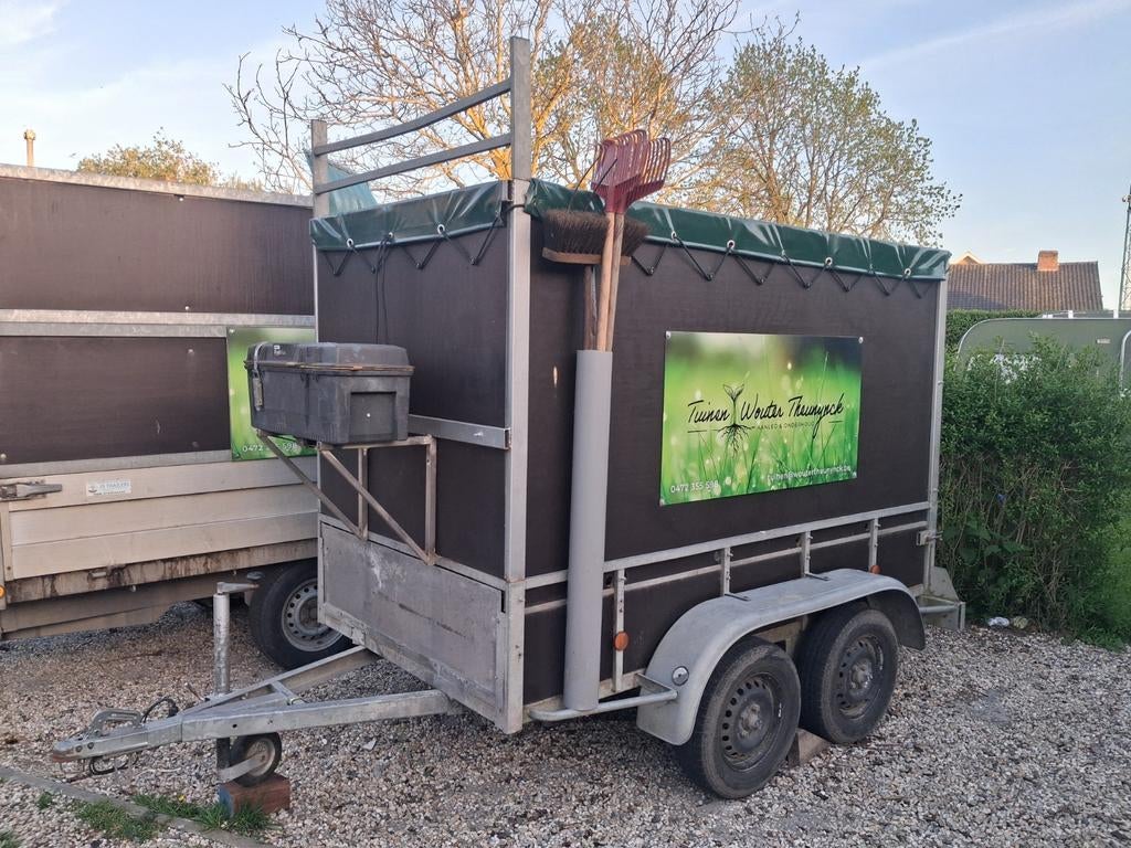 Gesloten aanhanger 750kg, Enlèvement