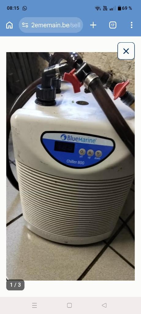 Refroidisseur pour aquarium, Enlèvement, Utilisé, Chauffage, Autres types