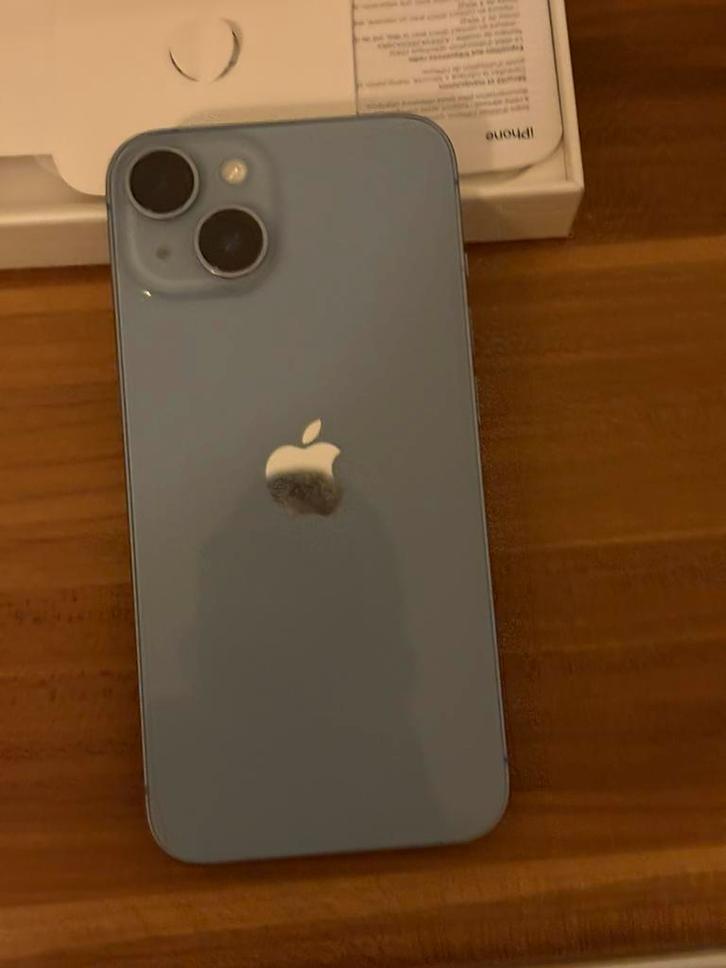 Iphone 14 bleu clair 128GB, Télécoms, Téléphonie mobile | Apple iPhone, Comme neuf, 128 GB, iPhone 14, Bleu, Enlèvement