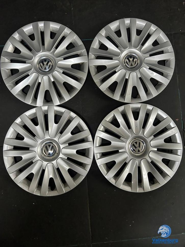ORIGINELE VW Golf 6 5K wieldoppen 15 inch, Auto diversen, Wieldoppen, Gebruikt, Verzenden