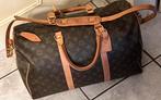 Reistas Louis Vuitton,Keepall 50 cm canvas met monogram, Ophalen of Verzenden, Zo goed als nieuw, Bruin, 40 tot 60 cm