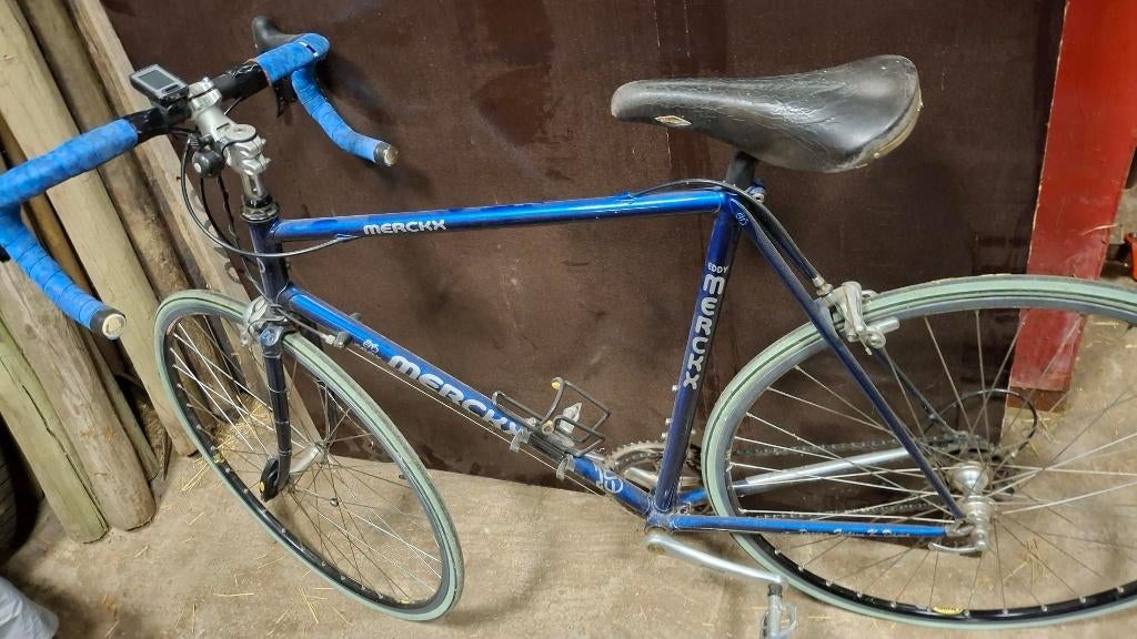 Fiets echte Eddy Merckx, Fietsen en Brommers, 28 inch, 10 tot 15 versnellingen, Velgrem, Zo goed als nieuw