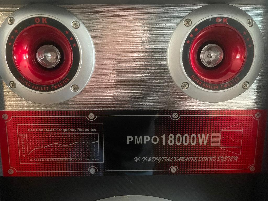 Grote luidsprekers met ingebouwde versterker, Audio, Tv en Foto, Luidsprekerboxen, Ophalen, Zo goed als nieuw, 120 watt of meer