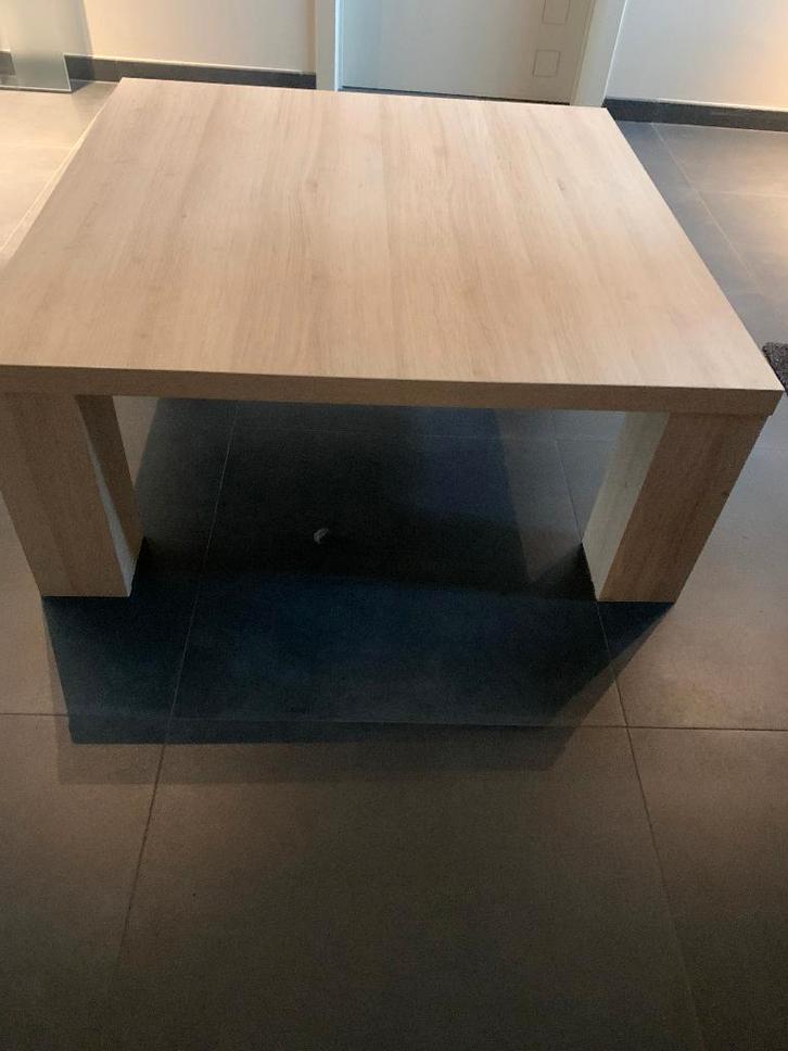 salontafel (+ bijpassend TV meubel), Huis en Inrichting, Tafels | Salontafels, Zo goed als nieuw, Vierkant, Ophalen