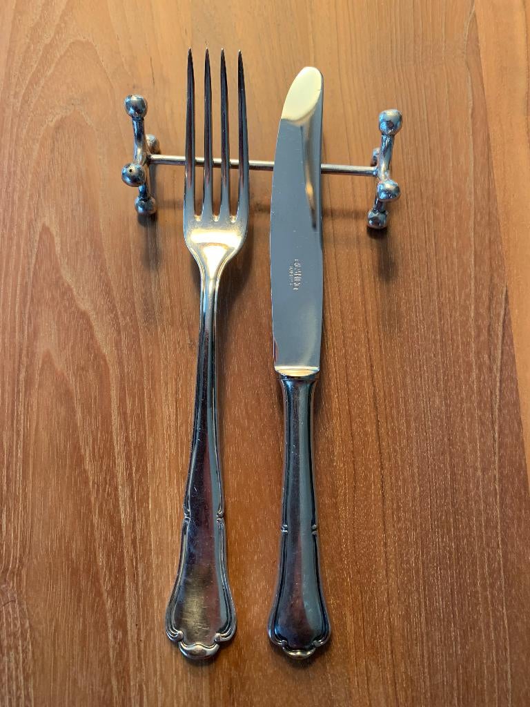 twaalf bestek onderleggers zilver ( verzilverd ? ), Antiek en Kunst, Antiek | Zilver en Goud, Ophalen of Verzenden, Zilver