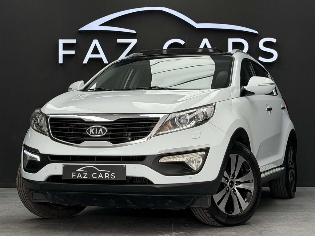 Kia Sportage 2.0 CRDi 4WD * JANTES + CLIM + CUIR + T.PANO *, Auto's, Euro 5, Zwart, 4 cilinders, 136 pk