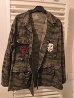 Vintage militaire jas met camouflageprint..., Overige kleuren, Verzenden, Vintage, Gedragen