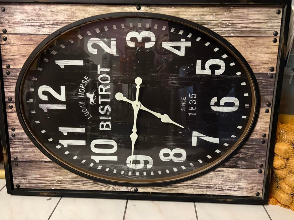 Horloge, Maison & Meubles, Accessoires pour la Maison | Horloges, Enlèvement, Comme neuf, Analogique, Horloge murale