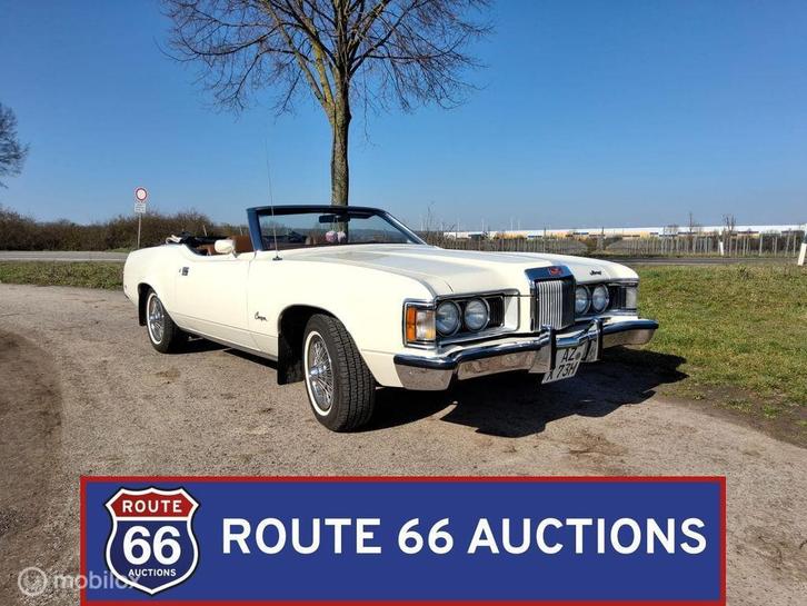 Mercury Cougar XR-7 Cabriolet | 1973 | Route 66 Auctions, Auto's, Oldtimers, Bedrijf, Te koop, Mercury, Benzine, Overige carrosserie
