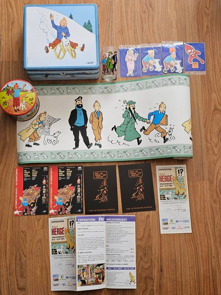 Tintin Lot mixte 14 pièces, Collections, Enlèvement ou Envoi, Tintin