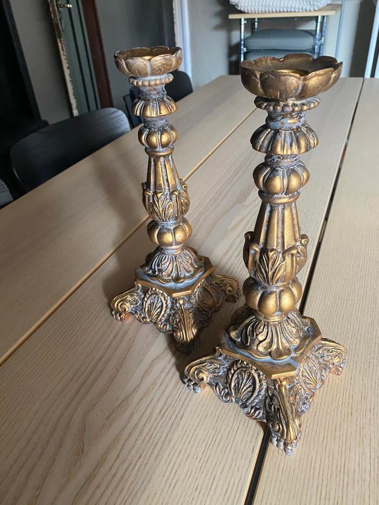 Set van 2 zara home kandelaars barokke stijl, Maison & Meubles, Accessoires pour la Maison | Autre, Neuf, Enlèvement
