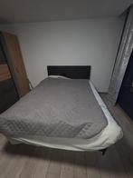 lit boxspring, Maison & Meubles, Chambre à coucher | Lits boxsprings, Gris, Comme neuf, Enlèvement, 200 cm