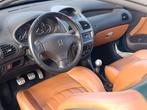 2005 Peugeot 206 CC 1.6i Roland Garros 95.799, Auto's, 4 zetels, Cabriolet, Leder, Bruin