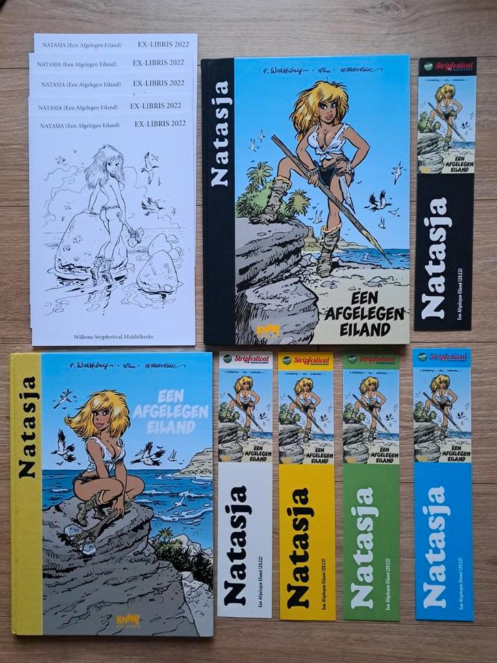 Natasja 2x Khani Luxe-set 'Een afgelegen eiland', Boeken, Stripverhalen, Ophalen of Verzenden