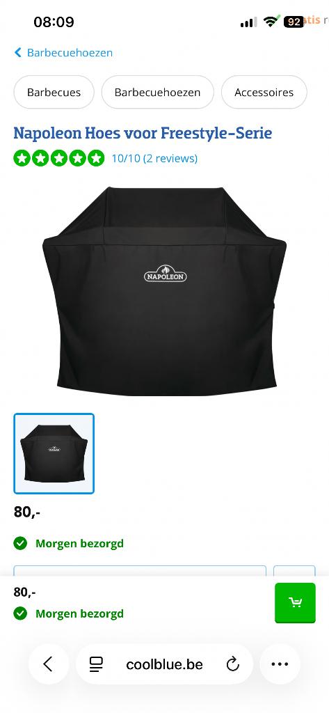 Hoes napoleon freestyle bbq, Ophalen