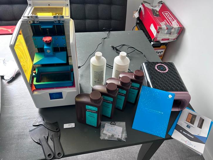 Anycubic Photon S 3D-printer met resin, FEP film, UV-lamp en, Computers en Software, 3D Printers, Gebruikt, Ophalen