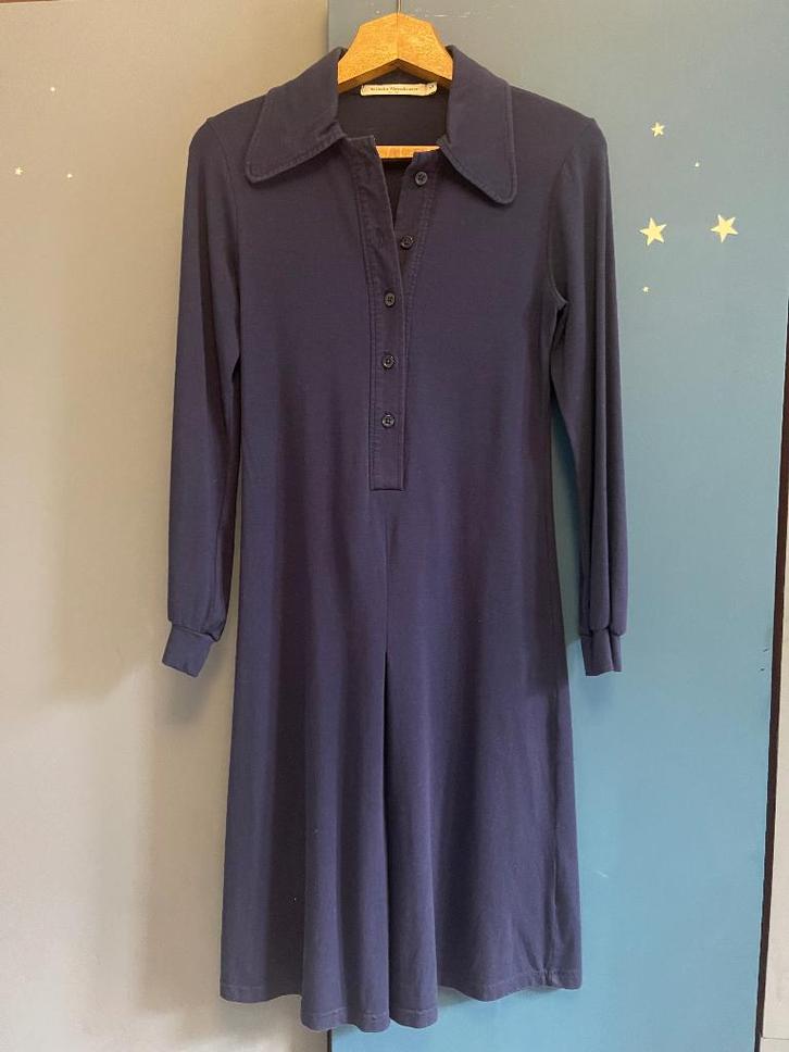 Kleedje Nathalie Vleeschouwer, Kleding | Dames, Jurken, Gedragen, Maat 38/40 (M), Blauw, Knielengte, Ophalen of Verzenden