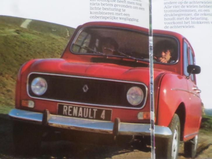 Renault 4 Brochure - FRANS, Boeken, Auto's | Folders en Tijdschriften, Renault, Ophalen of Verzenden