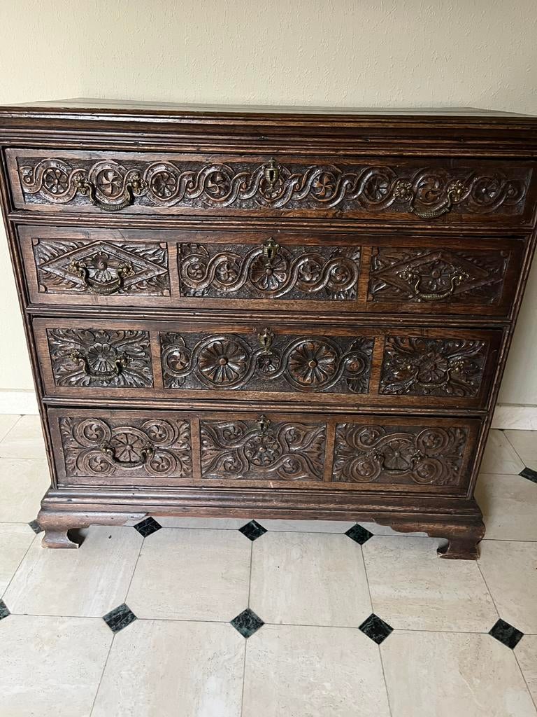 Antieke ladenkast, Huis en Inrichting, Ophalen, Gebruikt