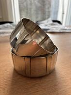 Verzilverde wijnflesschalen, Ophalen of Verzenden