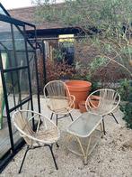 Rotan tuinset, Tuin en Terras, Ophalen, Gebruikt, Rotan, 3 zitplaatsen